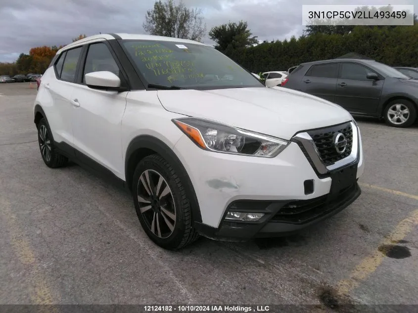 2020 Nissan Kicks VIN: 3N1CP5CV2LL493459 Lot: 12124182