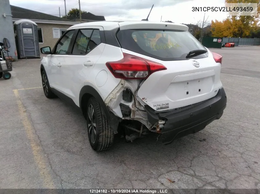 2020 Nissan Kicks VIN: 3N1CP5CV2LL493459 Lot: 12124182