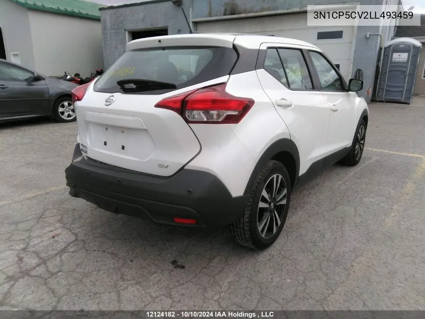 2020 Nissan Kicks VIN: 3N1CP5CV2LL493459 Lot: 12124182