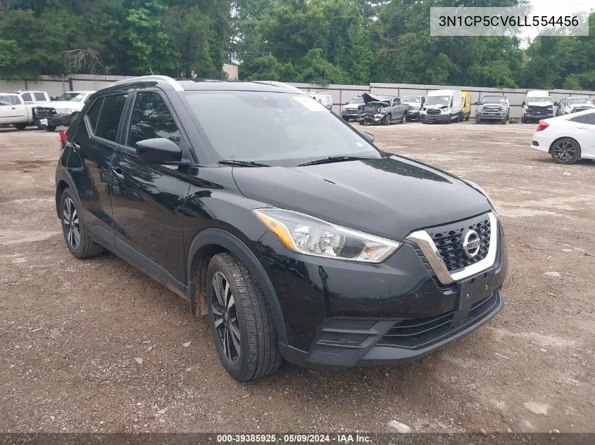 2020 Nissan Kicks Sv Xtronic Cvt VIN: 3N1CP5CV6LL554456 Lot: 39385925