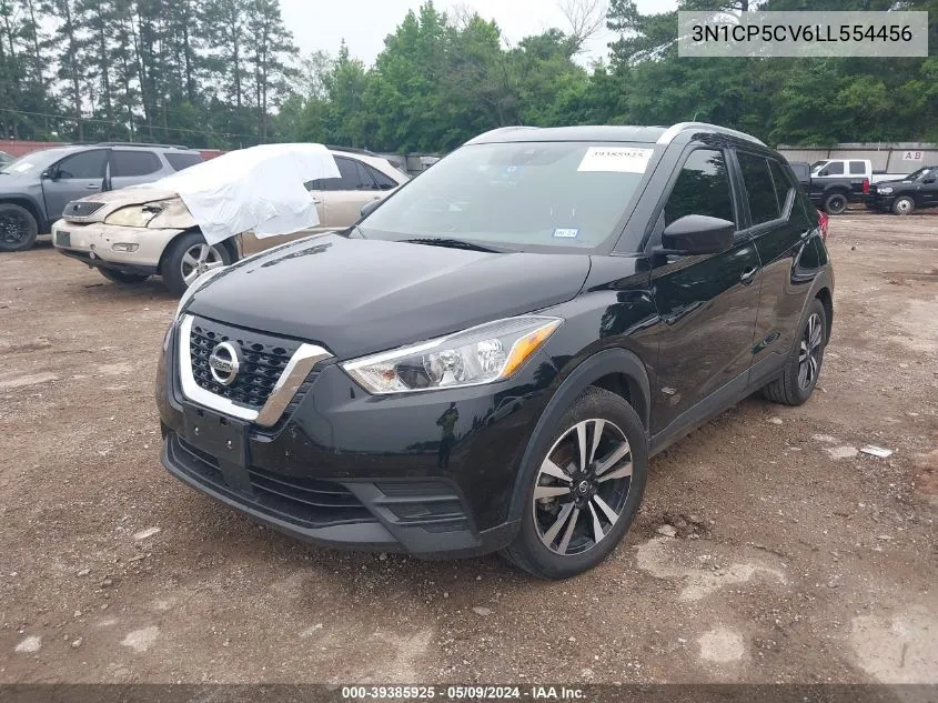 2020 Nissan Kicks Sv Xtronic Cvt VIN: 3N1CP5CV6LL554456 Lot: 39385925