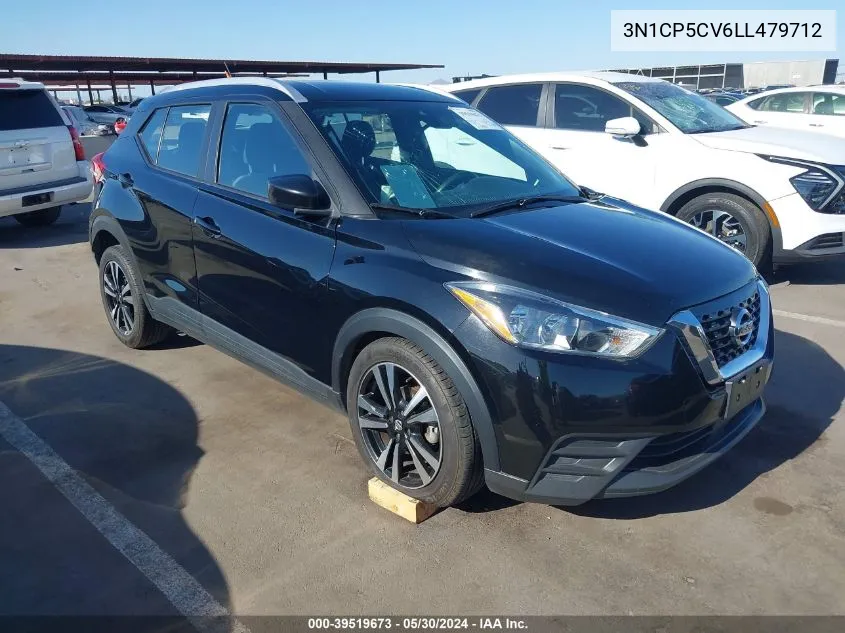 2020 Nissan Kicks Sv Xtronic Cvt VIN: 3N1CP5CV6LL479712 Lot: 39519673