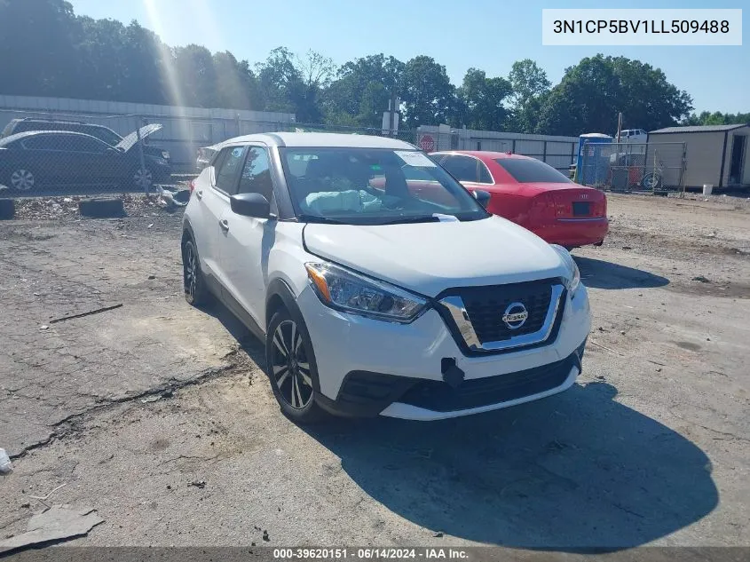 2020 Nissan Kicks S Xtronic Cvt VIN: 3N1CP5BV1LL509488 Lot: 39620151