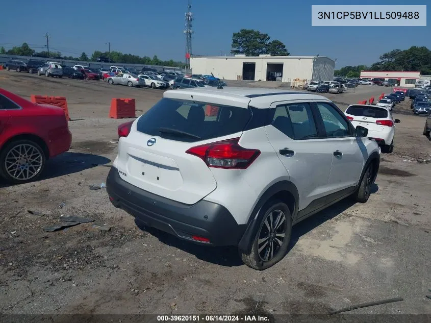 2020 Nissan Kicks S Xtronic Cvt VIN: 3N1CP5BV1LL509488 Lot: 39620151