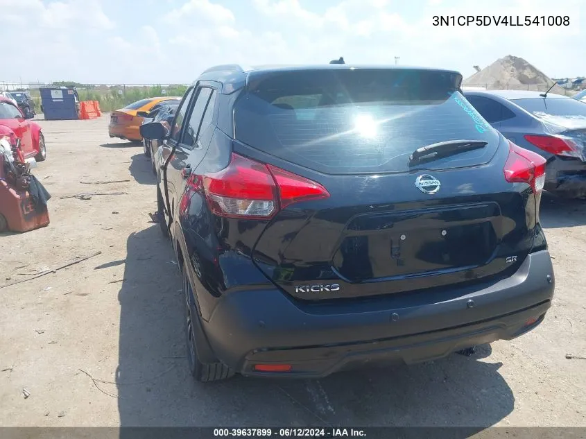 2020 Nissan Kicks Sr Xtronic Cvt VIN: 3N1CP5DV4LL541008 Lot: 39637899