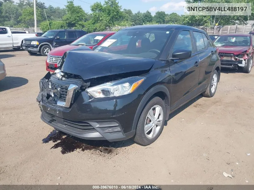 2020 Nissan Kicks S Xtronic Cvt VIN: 3N1CP5BV4LL488197 Lot: 39676010