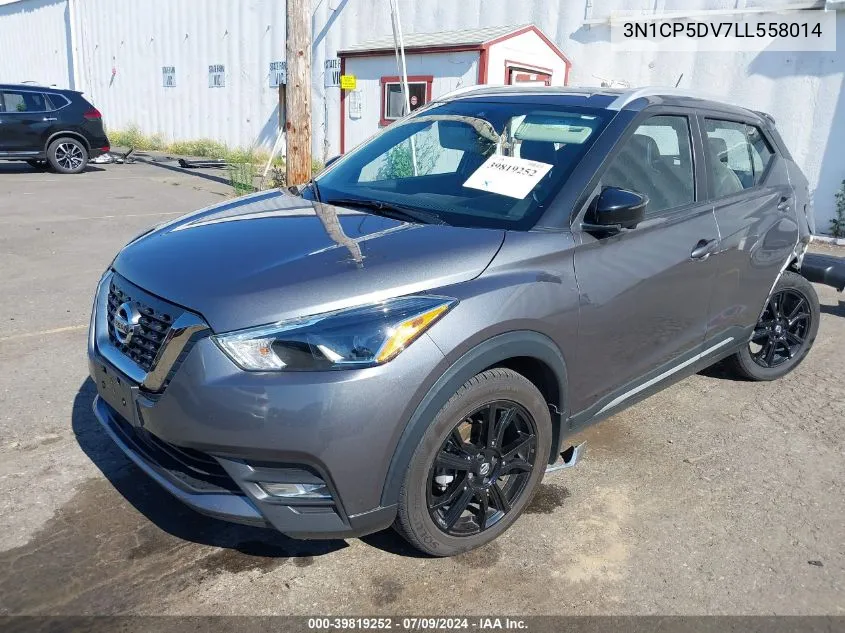 2020 Nissan Kicks Sr Xtronic Cvt VIN: 3N1CP5DV7LL558014 Lot: 39819252