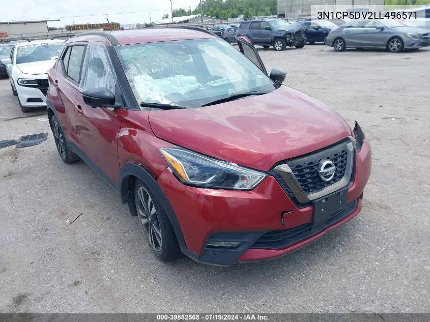 2020 Nissan Kicks Sr Xtronic Cvt VIN: 3N1CP5DV2LL496571 Lot: 39852565