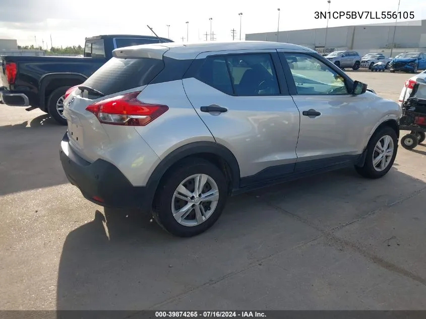 2020 Nissan Kicks S Xtronic Cvt VIN: 3N1CP5BV7LL556105 Lot: 39874265