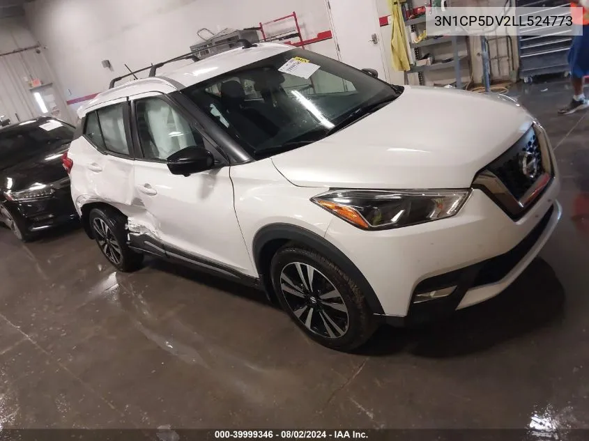 2020 Nissan Kicks Sr Xtronic Cvt VIN: 3N1CP5DV2LL524773 Lot: 39999346