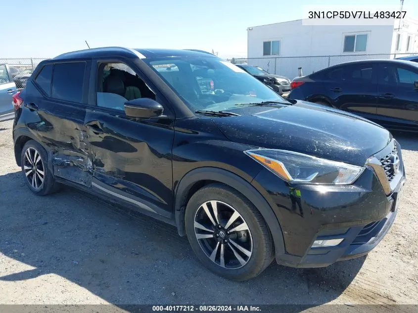 2020 Nissan Kicks Sr Xtronic Cvt VIN: 3N1CP5DV7LL483427 Lot: 40177212