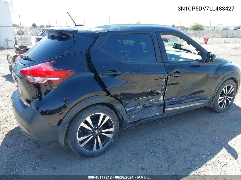 2020 Nissan Kicks Sr Xtronic Cvt VIN: 3N1CP5DV7LL483427 Lot: 40177212