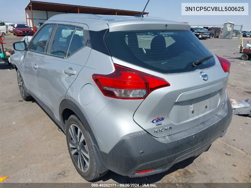 2020 Nissan Kicks Sv Xtronic Cvt VIN: 3N1CP5CV8LL500625 Lot: 40282171