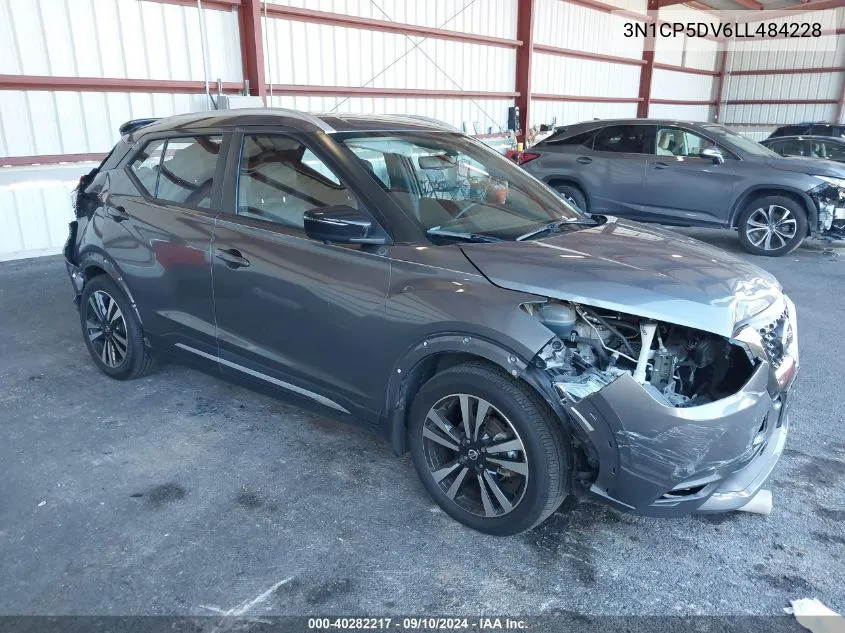 2020 Nissan Kicks Sr VIN: 3N1CP5DV6LL484228 Lot: 40282217