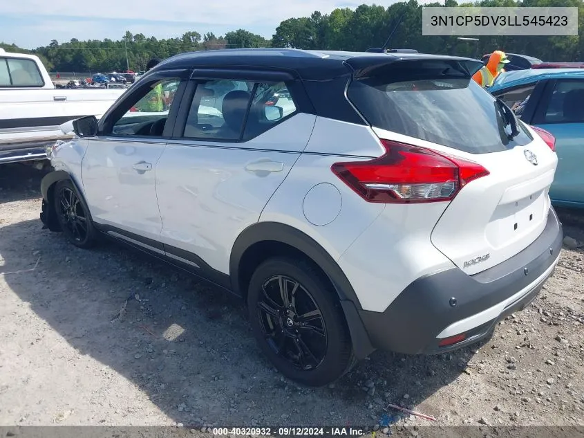 2020 Nissan Kicks Sr VIN: 3N1CP5DV3LL545423 Lot: 40320932