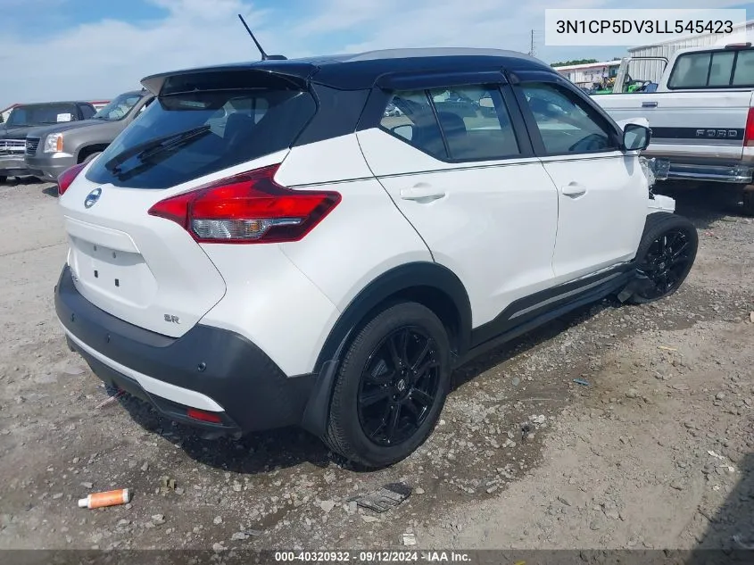 2020 Nissan Kicks Sr VIN: 3N1CP5DV3LL545423 Lot: 40320932