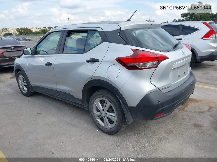 2020 Nissan Kicks S Xtronic Cvt VIN: 3N1CP5BV1LL580044 Lot: 40390141