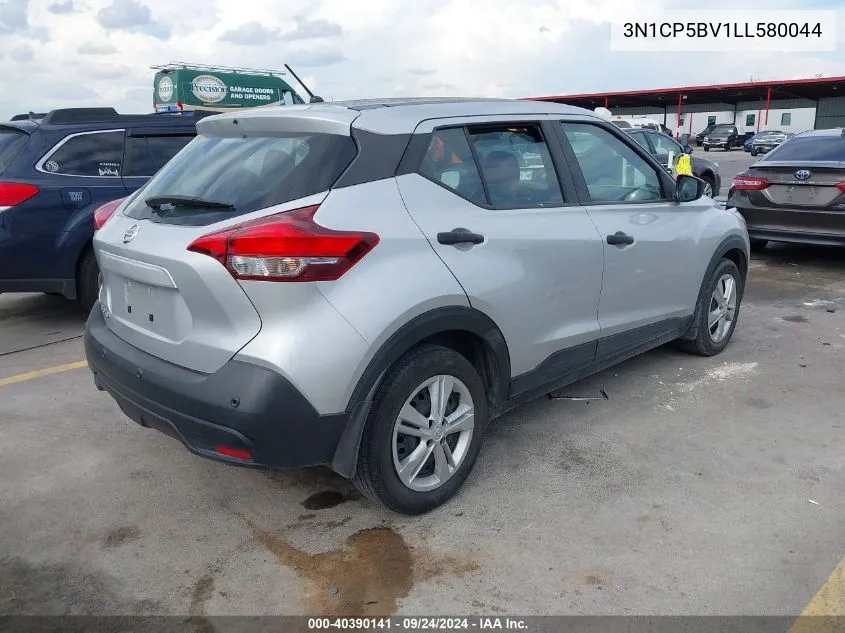 2020 Nissan Kicks S Xtronic Cvt VIN: 3N1CP5BV1LL580044 Lot: 40390141