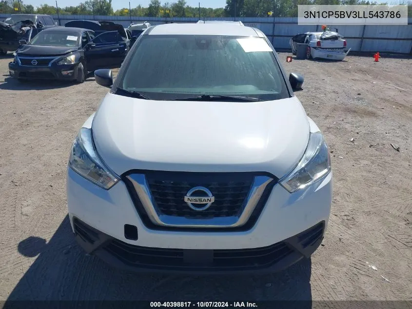 2020 Nissan Kicks S Xtronic Cvt VIN: 3N1CP5BV3LL543786 Lot: 40398817