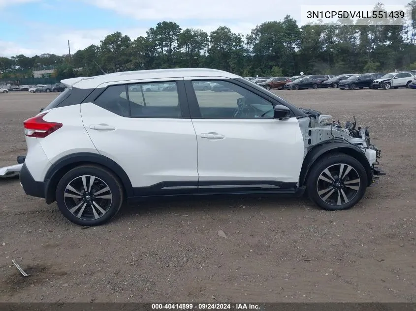 2020 Nissan Kicks Sr Xtronic Cvt VIN: 3N1CP5DV4LL551439 Lot: 40414899