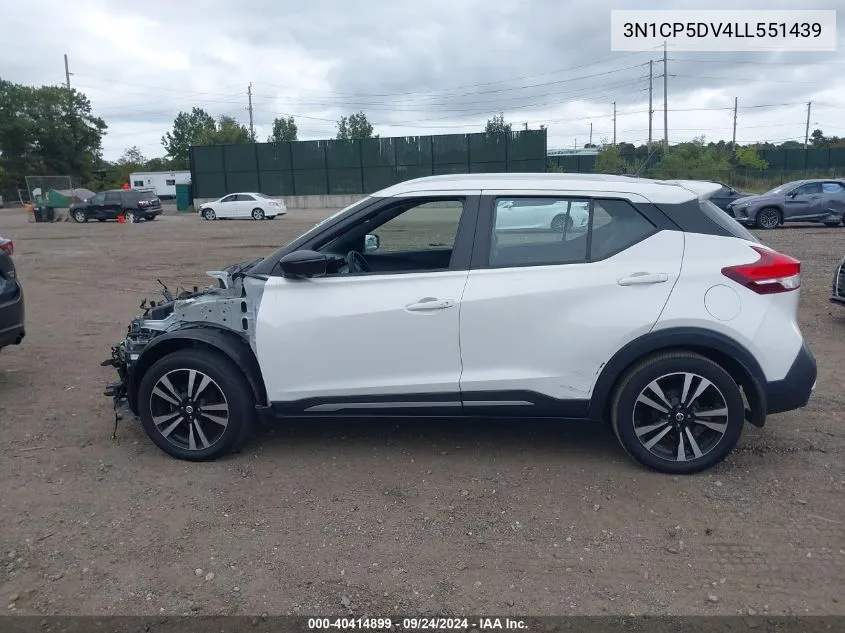 2020 Nissan Kicks Sr Xtronic Cvt VIN: 3N1CP5DV4LL551439 Lot: 40414899