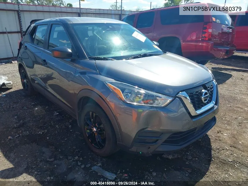 2020 Nissan Kicks S Xtronic Cvt VIN: 3N1CP5BVXLL580379 Lot: 40415098