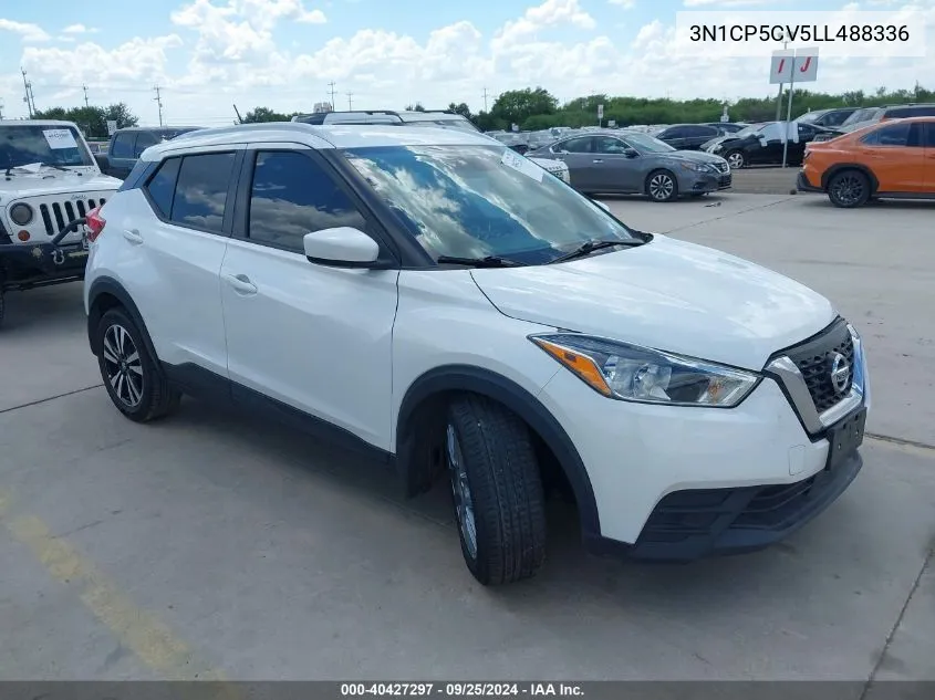 2020 Nissan Kicks Sv Xtronic Cvt VIN: 3N1CP5CV5LL488336 Lot: 40427297