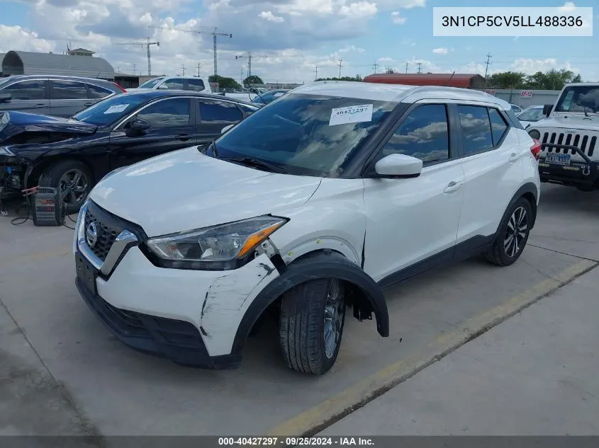 2020 Nissan Kicks Sv Xtronic Cvt VIN: 3N1CP5CV5LL488336 Lot: 40427297