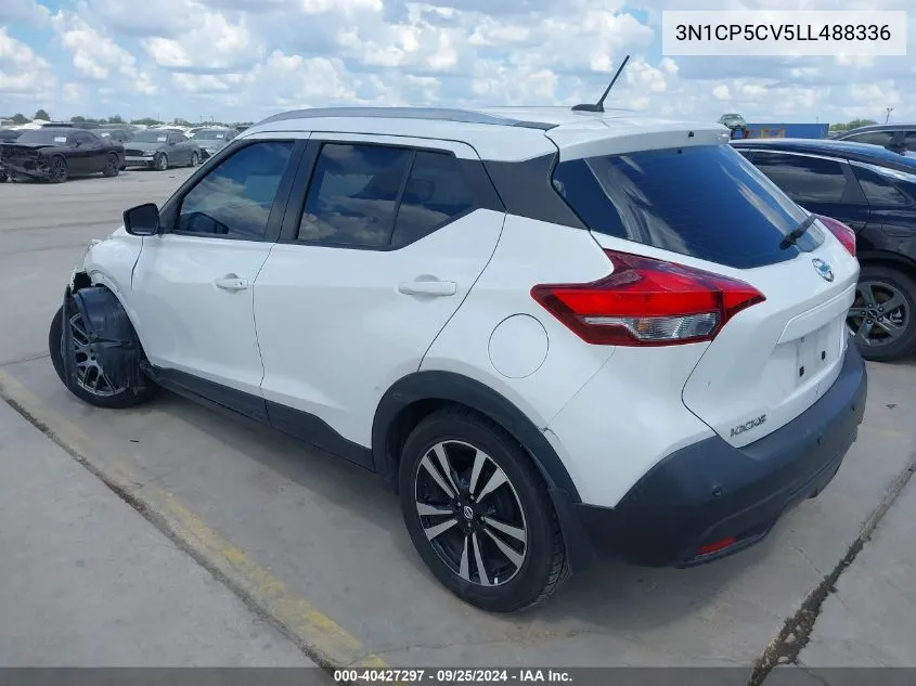 2020 Nissan Kicks Sv Xtronic Cvt VIN: 3N1CP5CV5LL488336 Lot: 40427297