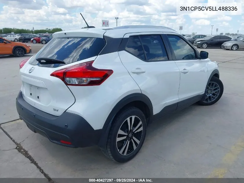 2020 Nissan Kicks Sv Xtronic Cvt VIN: 3N1CP5CV5LL488336 Lot: 40427297