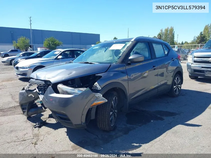 2020 Nissan Kicks Sv Xtronic Cvt VIN: 3N1CP5CV3LL579394 Lot: 40453188