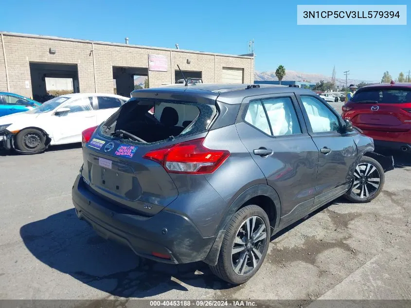 2020 Nissan Kicks Sv Xtronic Cvt VIN: 3N1CP5CV3LL579394 Lot: 40453188