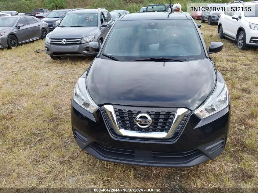 2020 Nissan Kicks S VIN: 3N1CP5BV1LL532155 Lot: 40472844