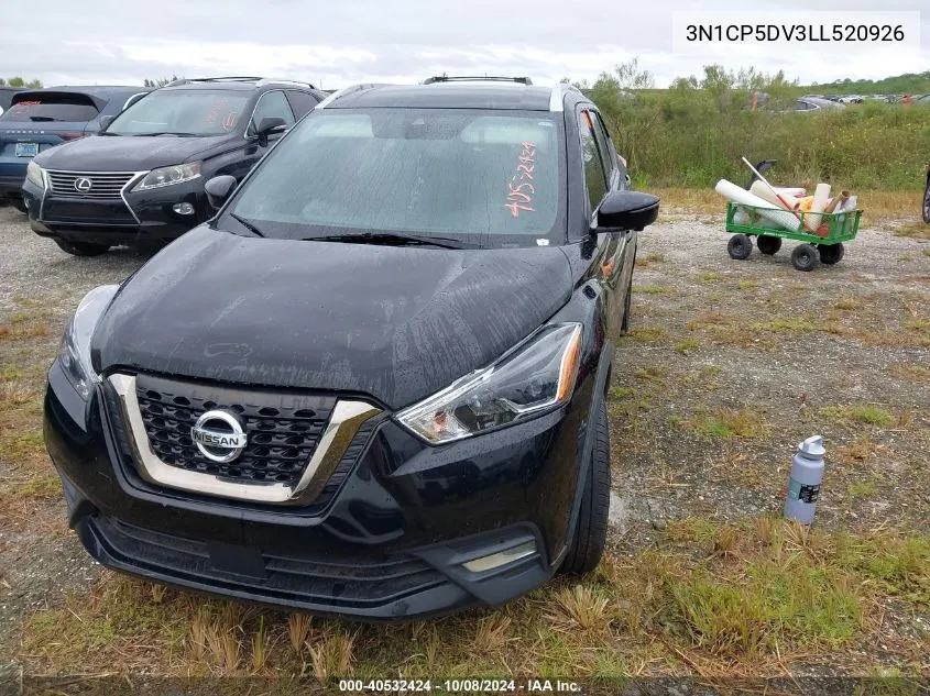 2020 Nissan Kicks Sr VIN: 3N1CP5DV3LL520926 Lot: 40532424