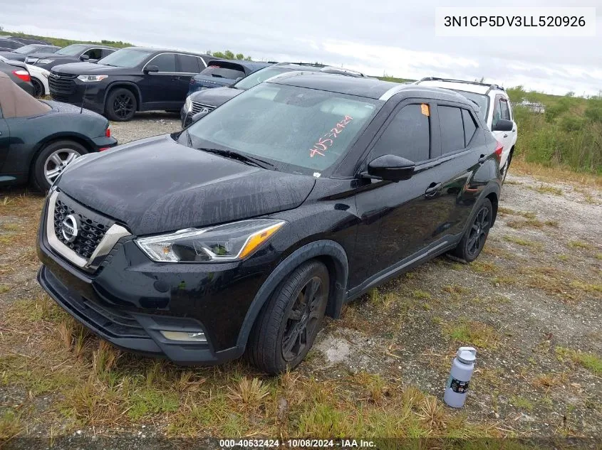 2020 Nissan Kicks Sr VIN: 3N1CP5DV3LL520926 Lot: 40532424