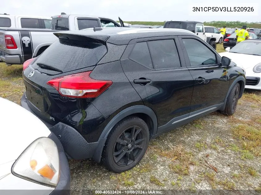 2020 Nissan Kicks Sr VIN: 3N1CP5DV3LL520926 Lot: 40532424