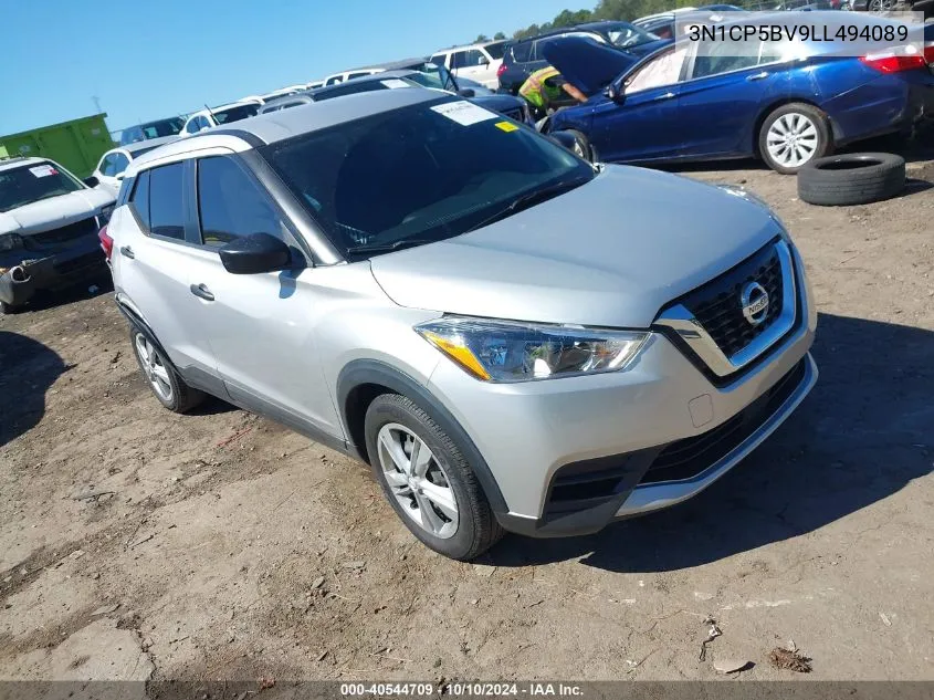 2020 Nissan Kicks S Xtronic Cvt VIN: 3N1CP5BV9LL494089 Lot: 40544709