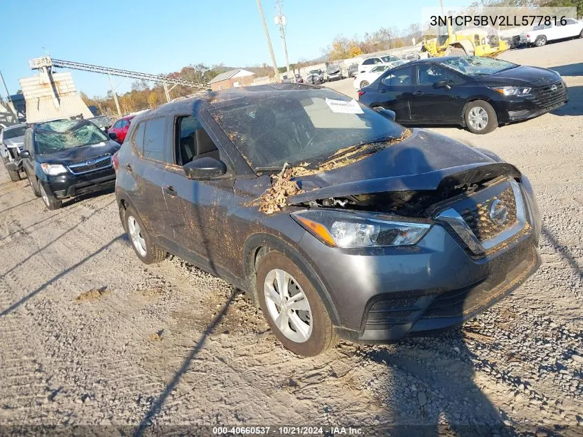 2020 Nissan Kicks S Xtronic Cvt VIN: 3N1CP5BV2LL577816 Lot: 40660537