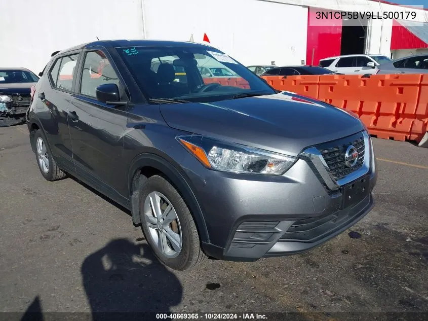 2020 Nissan Kicks S Xtronic Cvt VIN: 3N1CP5BV9LL500179 Lot: 40669365