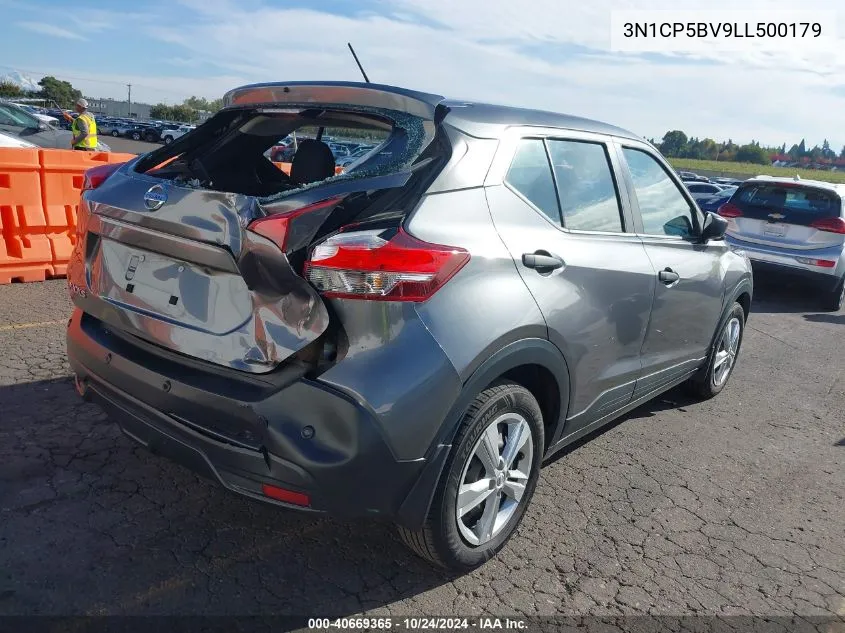 2020 Nissan Kicks S Xtronic Cvt VIN: 3N1CP5BV9LL500179 Lot: 40669365