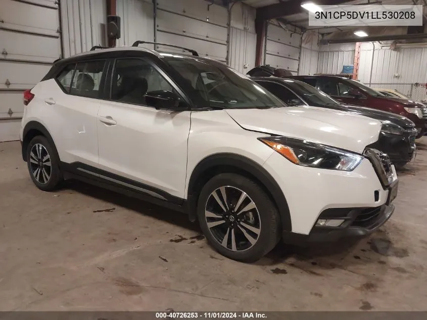 2020 Nissan Kicks Sr Xtronic Cvt VIN: 3N1CP5DV1LL530208 Lot: 40726253