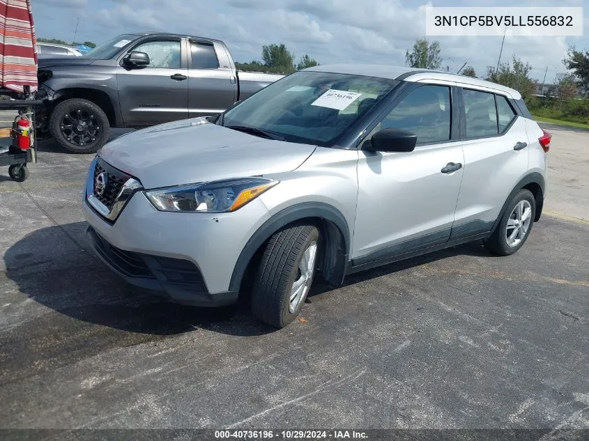 2020 Nissan Kicks S Xtronic Cvt VIN: 3N1CP5BV5LL556832 Lot: 40736196