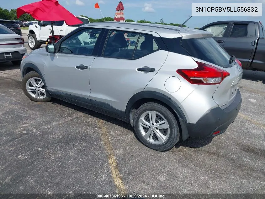 2020 Nissan Kicks S Xtronic Cvt VIN: 3N1CP5BV5LL556832 Lot: 40736196