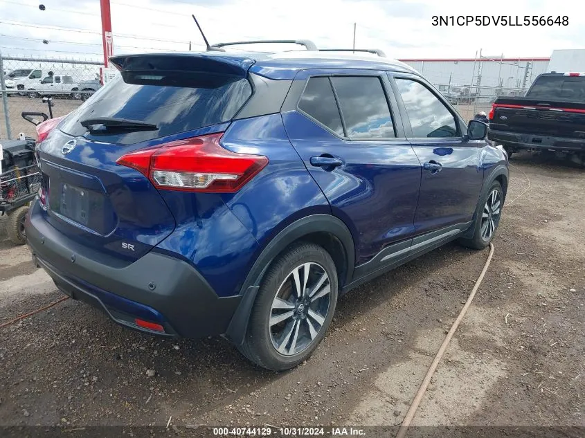 2020 Nissan Kicks Sr Xtronic Cvt VIN: 3N1CP5DV5LL556648 Lot: 40744129