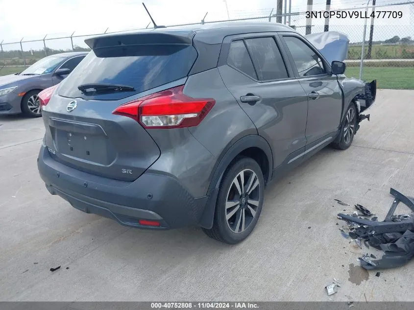 2020 Nissan Kicks Sr Xtronic Cvt VIN: 3N1CP5DV9LL477709 Lot: 40752808