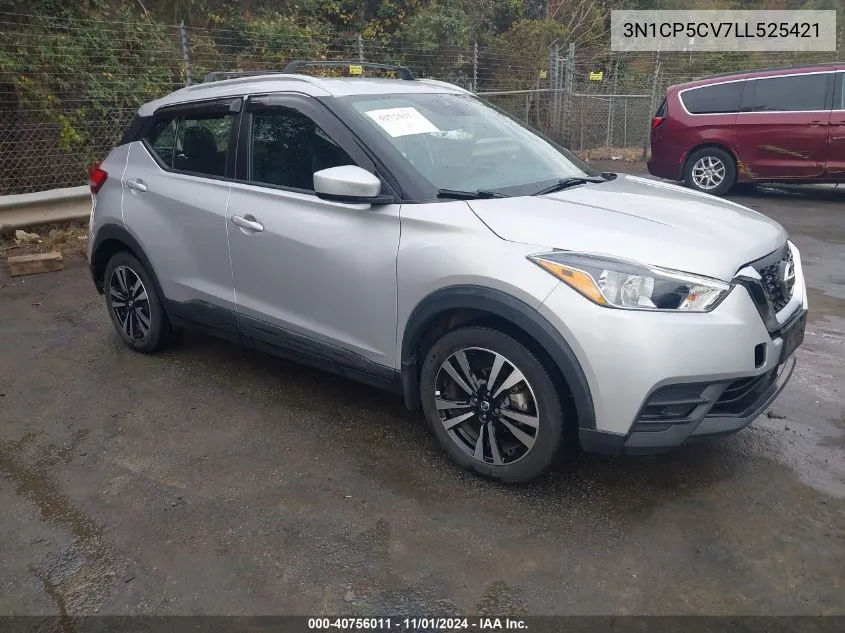 2020 Nissan Kicks Sv VIN: 3N1CP5CV7LL525421 Lot: 40756011