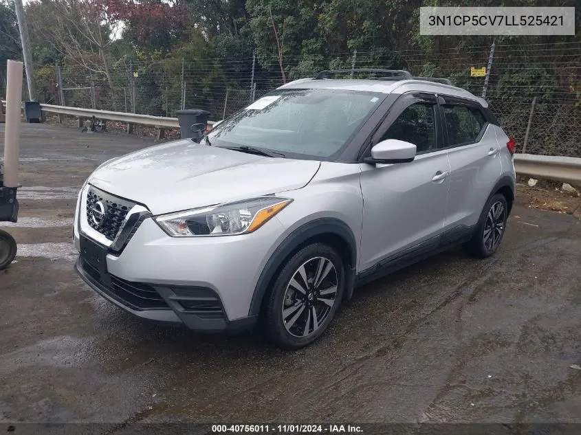 2020 Nissan Kicks Sv VIN: 3N1CP5CV7LL525421 Lot: 40756011