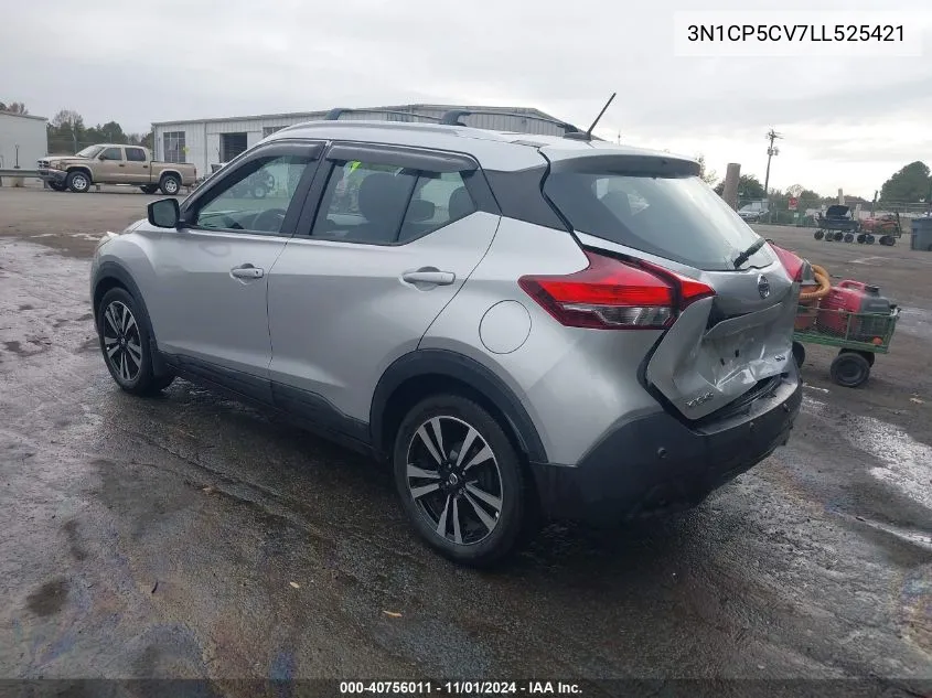 2020 Nissan Kicks Sv VIN: 3N1CP5CV7LL525421 Lot: 40756011