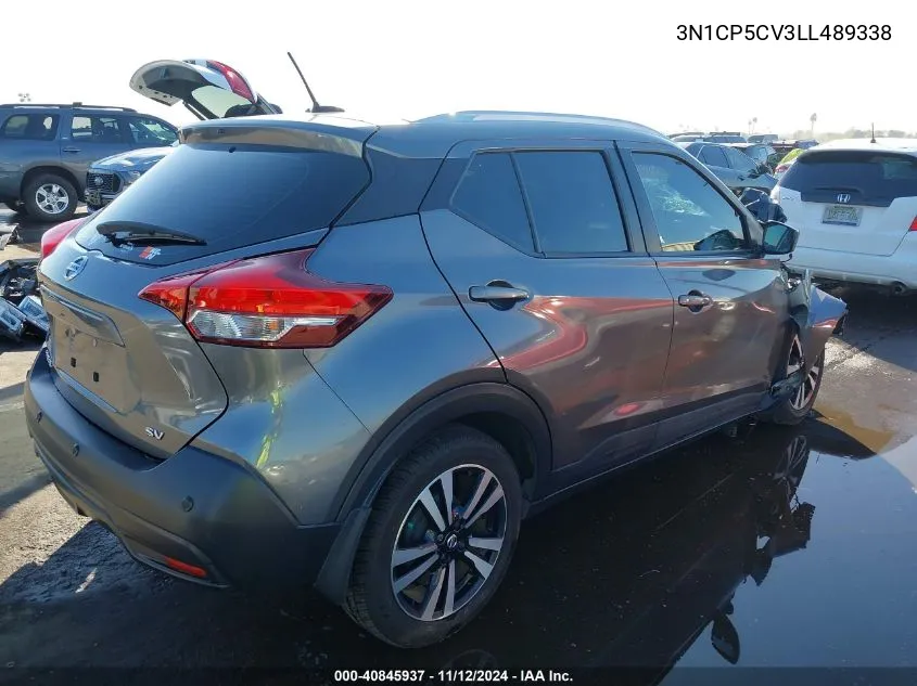 2020 Nissan Kicks Sv Xtronic Cvt VIN: 3N1CP5CV3LL489338 Lot: 40845937