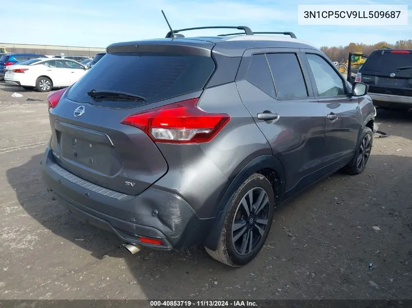 3N1CP5CV9LL509687 2020 Nissan Kicks Sv Xtronic Cvt